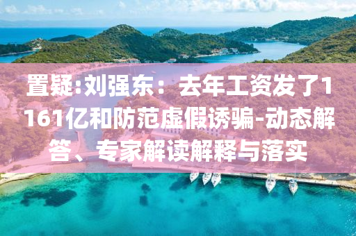 置疑:劉強(qiáng)東：去年工資發(fā)了1161億和防范虛假誘騙-動(dòng)態(tài)解答、專家解讀解釋與落實(shí)