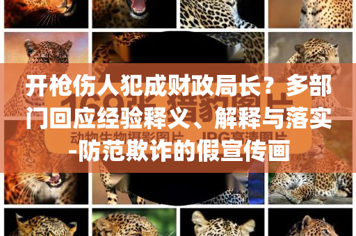 開(kāi)槍傷人犯成財(cái)政局長(zhǎng)？多部門回應(yīng)經(jīng)驗(yàn)釋義、解釋與落實(shí)-防范欺詐的假宣傳畫(huà)