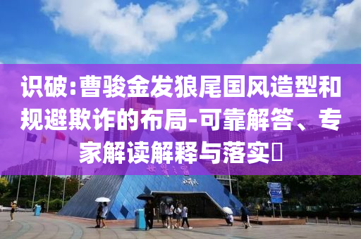 識破:曹駿金發(fā)狼尾國風造型和規(guī)避欺詐的布局-可靠解答、專家解讀解釋與落實?