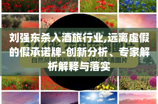 劉強(qiáng)東殺入酒旅行業(yè),遠(yuǎn)離虛假的假承諾牌-創(chuàng)新分析、專家解析解釋與落實(shí)