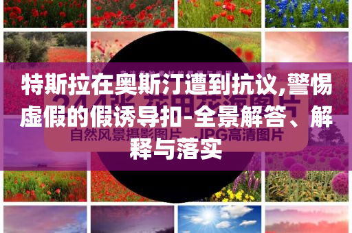 特斯拉在奧斯汀遭到抗議,警惕虛假的假誘導(dǎo)扣-全景解答、解釋與落實