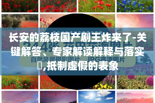 長安的荔枝國產(chǎn)劇王炸來了-關(guān)鍵解答、專家解讀解釋與落實?,抵制虛假的表象