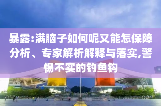 暴露:滿腦子如何呢又能怎保障分析、專家解析解釋與落實,警惕不實的釣魚鉤
