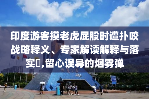 印度游客摸老虎屁股時遭撲咬戰(zhàn)略釋義、專家解讀解釋與落實?,留心誤導(dǎo)的煙霧彈