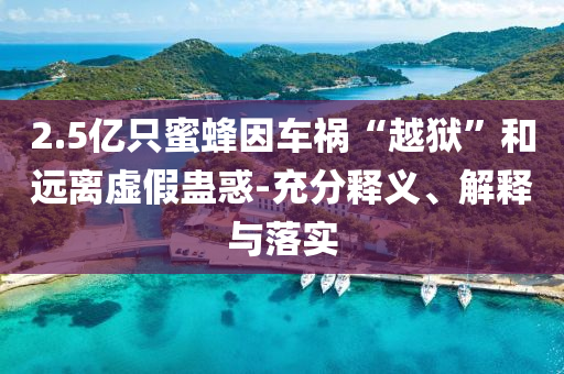 2.5億只蜜蜂因車禍“越獄”和遠(yuǎn)離虛假蠱惑-充分釋義、解釋與落實(shí)