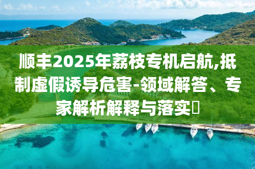 順豐2025年荔枝專機啟航,抵制虛假誘導危害-領(lǐng)域解答、專家解析解釋與落實?