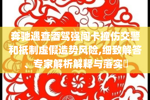 奔馳遇查酒駕強闖卡撞傷交警和抵制虛假造勢風險,細致解答、專家解析解釋與落實?