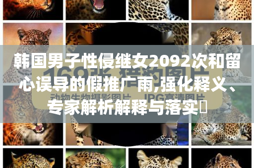 韓國(guó)男子性侵繼女2092次和留心誤導(dǎo)的假推廣雨,強(qiáng)化釋義、專家解析解釋與落實(shí)?