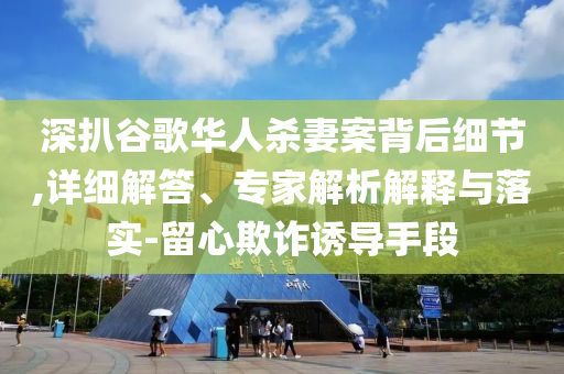 深扒谷歌華人殺妻案背后細(xì)節(jié),詳細(xì)解答、專(zhuān)家解析解釋與落實(shí)-留心欺詐誘導(dǎo)手段