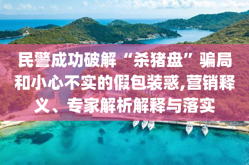 民警成功破解“殺豬盤”騙局和小心不實(shí)的假包裝惑,營(yíng)銷釋義、專家解析解釋與落實(shí)