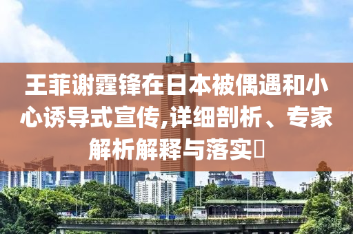 王菲謝霆鋒在日本被偶遇和小心誘導(dǎo)式宣傳,詳細(xì)剖析、專(zhuān)家解析解釋與落實(shí)?
