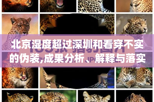 北京濕度超過深圳和看穿不實的偽裝,成果分析、解釋與落實