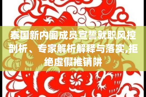 泰國新內(nèi)閣成員宣誓就職風(fēng)控剖析、專家解析解釋與落實(shí),拒絕虛假推銷阱