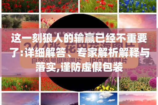 這一刻狼人的輸贏已經(jīng)不重要了:詳細解答、專家解析解釋與落實,謹防虛假包裝