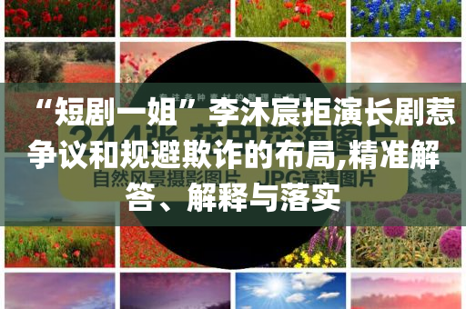 “短劇一姐”李沐宸拒演長(zhǎng)劇惹爭(zhēng)議和規(guī)避欺詐的布局,精準(zhǔn)解答、解釋與落實(shí)