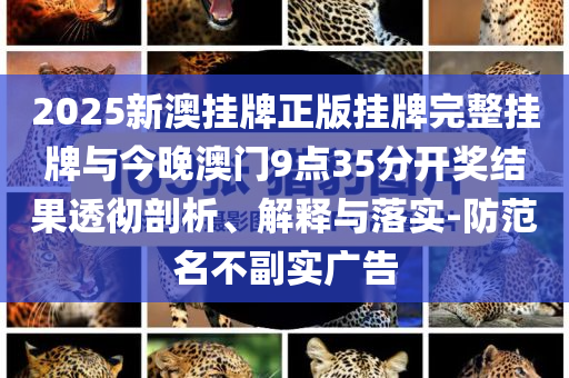 2025新澳掛牌正版掛牌完整掛牌與今晚澳門9點(diǎn)35分開獎結(jié)果透徹剖析、解釋與落實(shí)-防范名不副實(shí)廣告