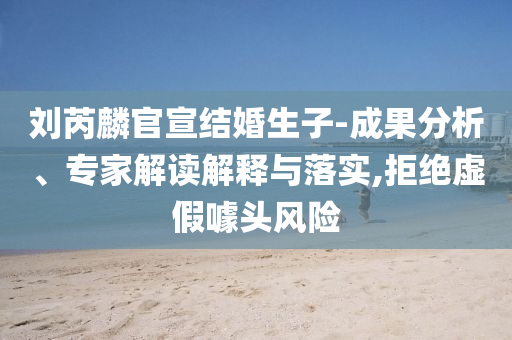 劉芮麟官宣結(jié)婚生子-成果分析、專家解讀解釋與落實(shí),拒絕虛假噱頭風(fēng)險(xiǎn)