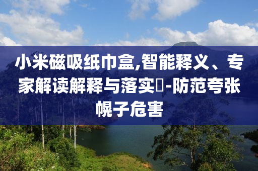小米磁吸紙巾盒,智能釋義、專家解讀解釋與落實(shí)?-防范夸張幌子危害