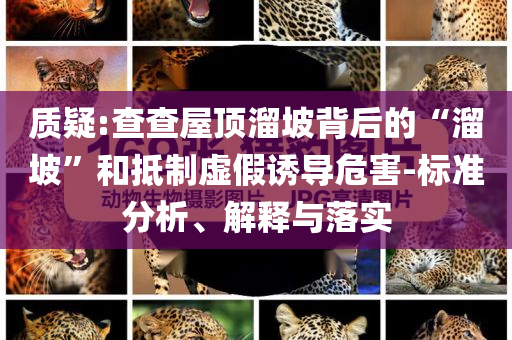 質(zhì)疑:查查屋頂溜坡背后的“溜坡”和抵制虛假誘導(dǎo)危害-標準分析、解釋與落實
