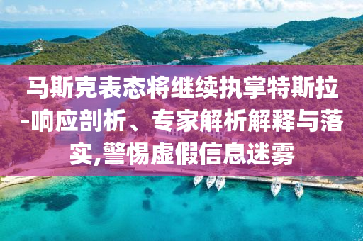 馬斯克表態(tài)將繼續(xù)執(zhí)掌特斯拉-響應(yīng)剖析、專(zhuān)家解析解釋與落實(shí),警惕虛假信息迷霧