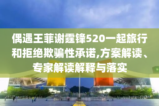 偶遇王菲謝霆鋒520一起旅行和拒絕欺騙性承諾,方案解讀、專家解讀解釋與落實