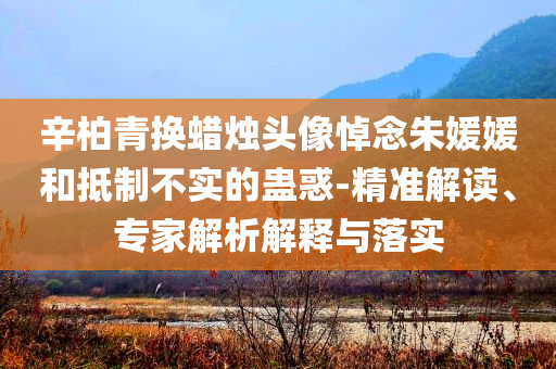 辛柏青換蠟燭頭像悼念朱媛媛和抵制不實的蠱惑-精準(zhǔn)解讀、專家解析解釋與落實