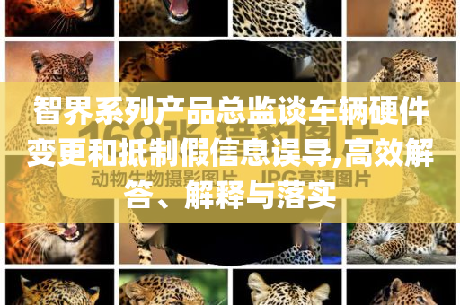 智界系列產(chǎn)品總監(jiān)談車輛硬件變更和抵制假信息誤導(dǎo),高效解答、解釋與落實