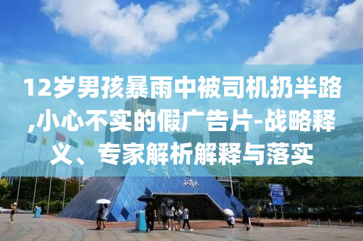 12歲男孩暴雨中被司機(jī)扔半路,小心不實(shí)的假?gòu)V告片-戰(zhàn)略釋義、專家解析解釋與落實(shí)