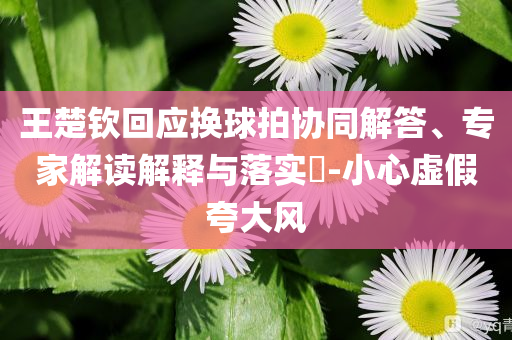 王楚欽回應(yīng)換球拍協(xié)同解答、專家解讀解釋與落實(shí)?-小心虛假夸大風(fēng)