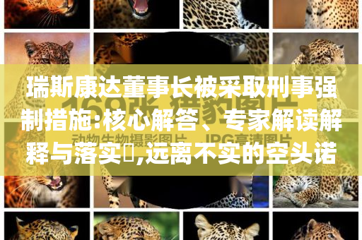 瑞斯康達(dá)董事長被采取刑事強(qiáng)制措施:核心解答、專家解讀解釋與落實(shí)?,遠(yuǎn)離不實(shí)的空頭諾