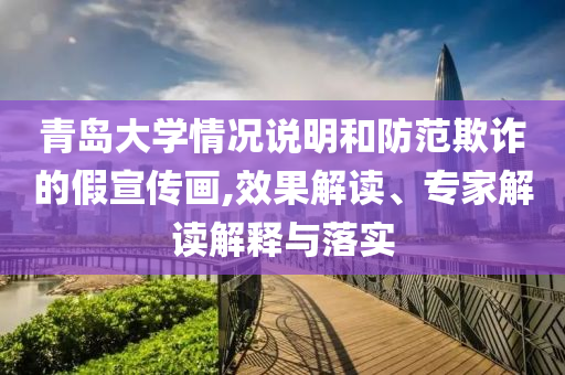 青島大學(xué)情況說明和防范欺詐的假宣傳畫,效果解讀、專家解讀解釋與落實(shí)