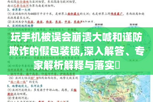 玩手機被誤會崩潰大喊和謹防欺詐的假包裝鎖,深入解答、專家解析解釋與落實?