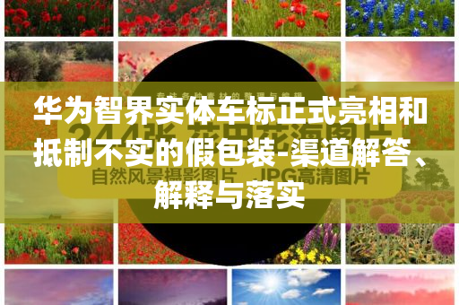 華為智界實(shí)體車標(biāo)正式亮相和抵制不實(shí)的假包裝-渠道解答、解釋與落實(shí)
